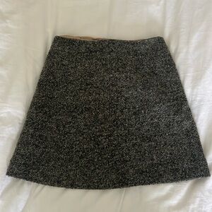 COS Herringbone Tweed Wool Blend Mini Skirt Size 4